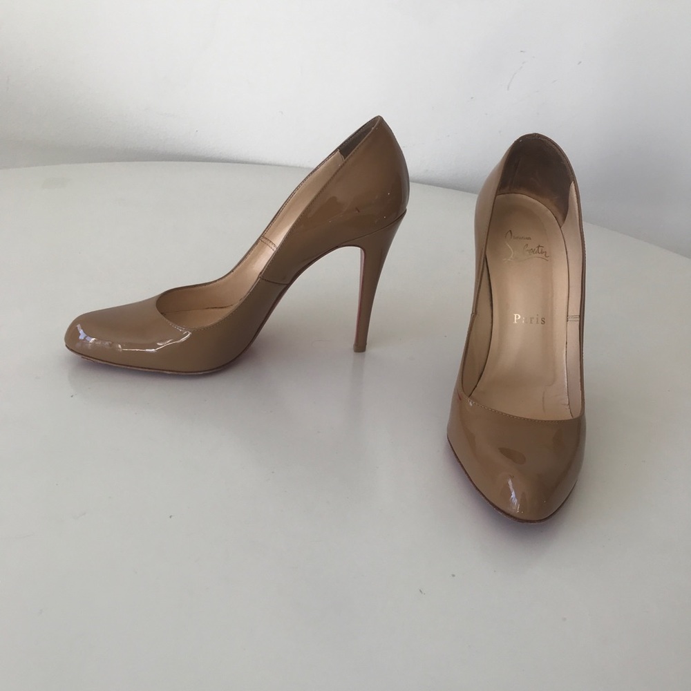 Christian Louboutin Fifille nude patent pumps